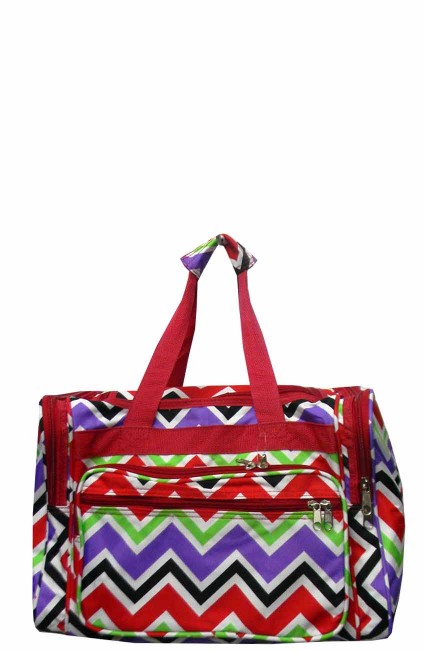 Printed Duffle Bag-T16CV/RED